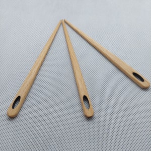 120 mm needle made of beech wood for nalbinding HN-Bu-120, Viking tool, nalbinding needle, nalbinding