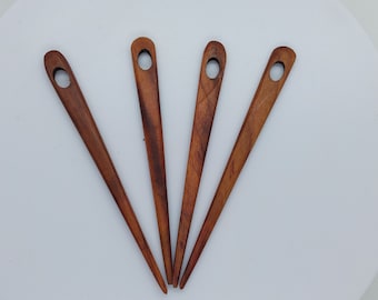 75 mm needle made of pear wood for Nalbinding HN-Bi-75, Viking tool, nålbinding needle, Nalbinding