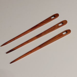 120 mm needle made of pear wood for nalbinding HN-Bi-120, Viking tool, nalbinding needle, nalbinding