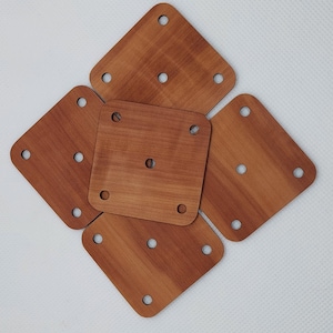 10 weefplanken van perenhout of kersenhout, weefplanken, planken voor het weven, tabletvlechten, dikte 1,5 mm, kersenhout, peer