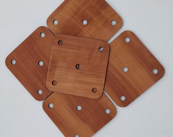 10 weaving boards made of pear wood or cherry wood, weaving boards, boards for weaving, tablet weaving, 1.5 mm thickness, cherry, pear