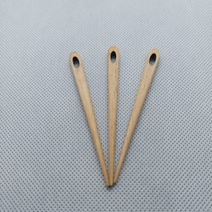 Beech wood needles for nalbinding HN-Bu-75, Viking tool, nalbinding needle, nalbinding