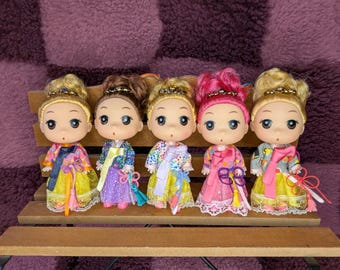 Korean style hanbok doll keychain/charm