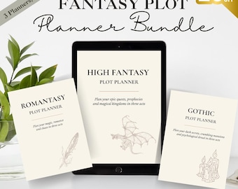 Fantasy Planer Bundle – Romantasy, High Fantasy & Gothic PDF Novel Outlines