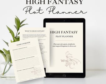High Fantasy Plotter-Planer – druckbares & digitales PDF