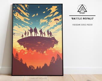 Battle Royale Poster, Wall Art, Videogame Wall Art, Gamer Gift, Gaming Poster