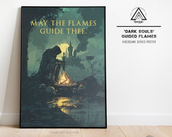Souls Wall Art, Poster Print, Elden Ring, Bloodborne, Video Game Poster,