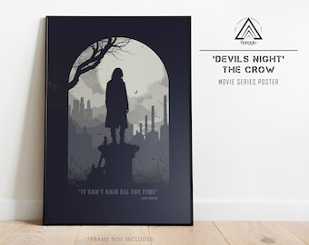 Plakat filmowy Kruk, Diabelska Noc, Eric Draven, sylwetka artysty