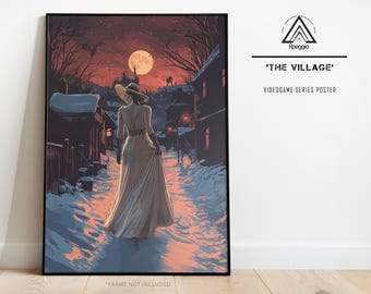Lady Dimitrescu Poster, Resident Evil Village, Gothic Horror Art