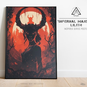 Infernal Majesty - Lilith poster inspired by Diablo videogame series | Rpeggio