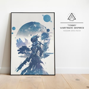 Warframe ウォールアートにインスパイアされたポスター、テンノ ウォールアート、