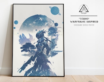Warframe Wall Art Inspired Poster, Tenno Wall Art,