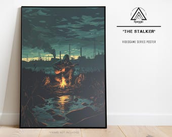 Stalker Poster, Videogame Wall Art, Home Decor, Wasteland, Fallout