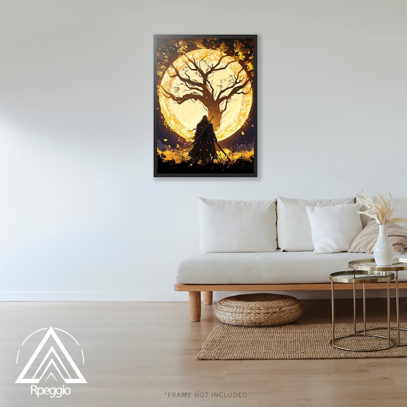 Elden Ring Wall Art, Erdtree Poster,