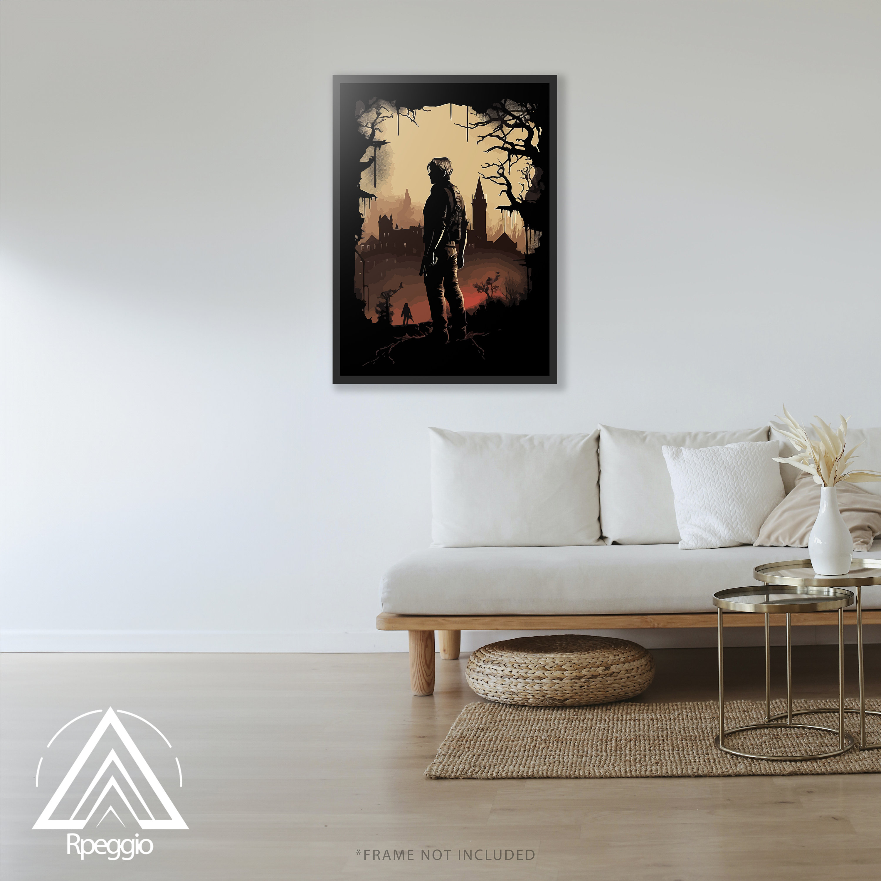 Resident Evil Poster, Wall Art, Leon Kennedy, Fan Art, Wall Decor