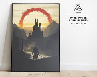Epic Fantasy Ring Poster, Dark Fantasy Wall Art, Medieval Adventure Print, Cinematic Landscape Decor, Fantasy Movie Inspired