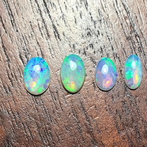 Coober Pedy Australia Solid Crystal Opal Jewellers Set (4)