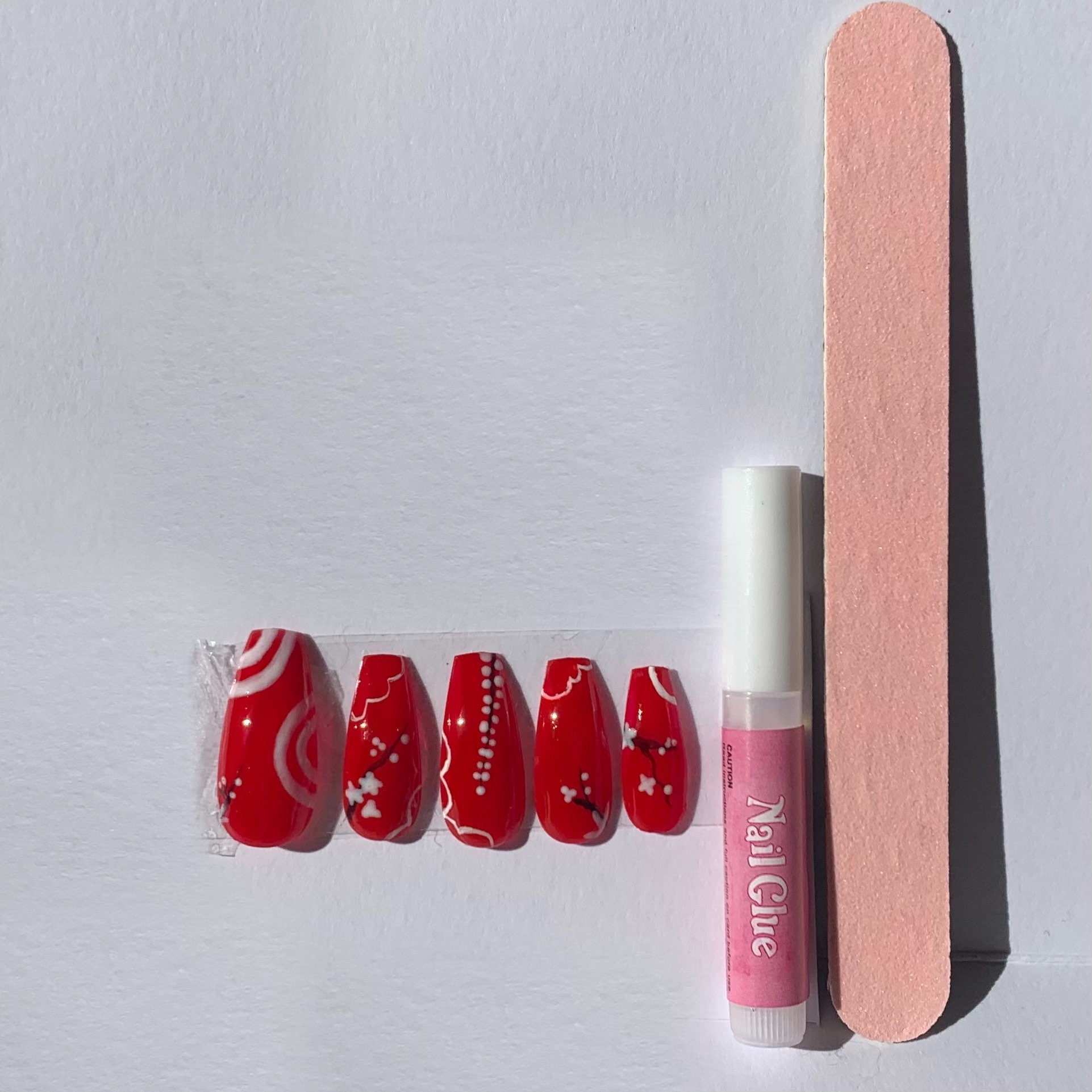 Pink French Tip Y2k Nails | Etsy