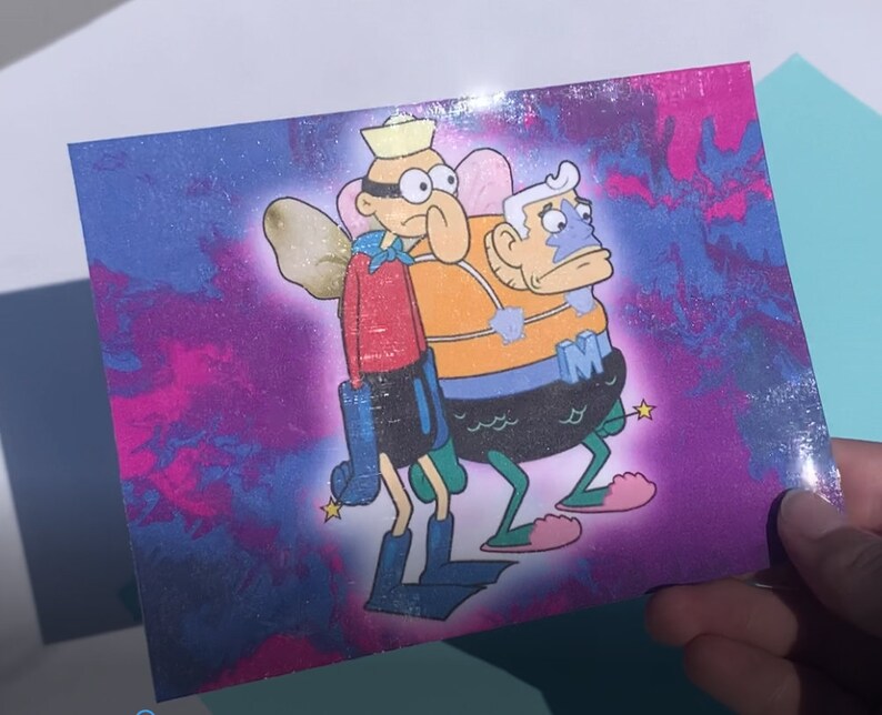 Mermaid Man and Barnacle Boy Art Print - Etsy
