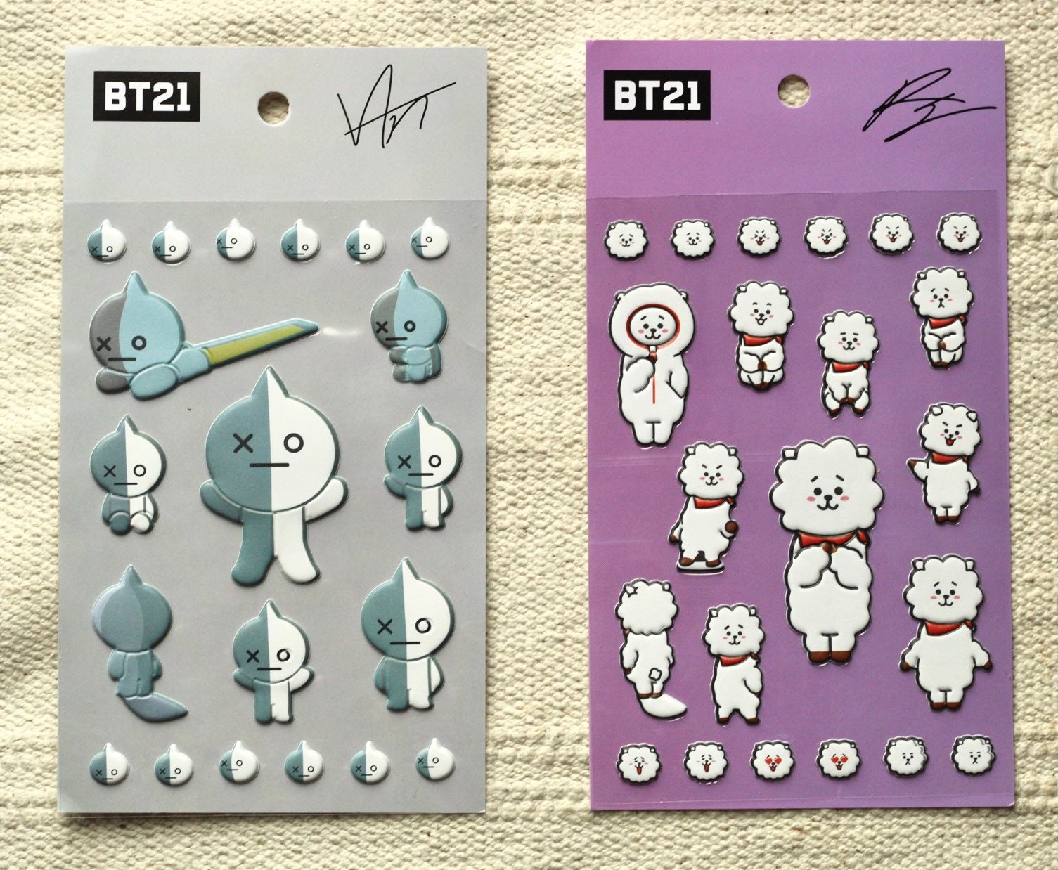 Kpop Gruppe foam Sticker with signatures | Etsy