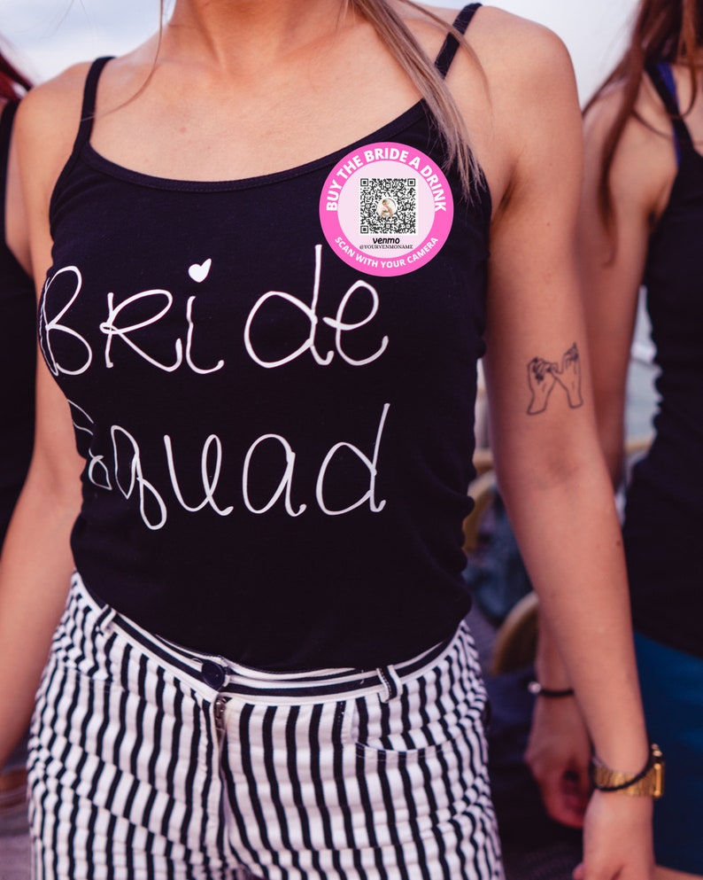 Bachelorette Party Venmo Stickers Cash App Bachelorette QR Code ...