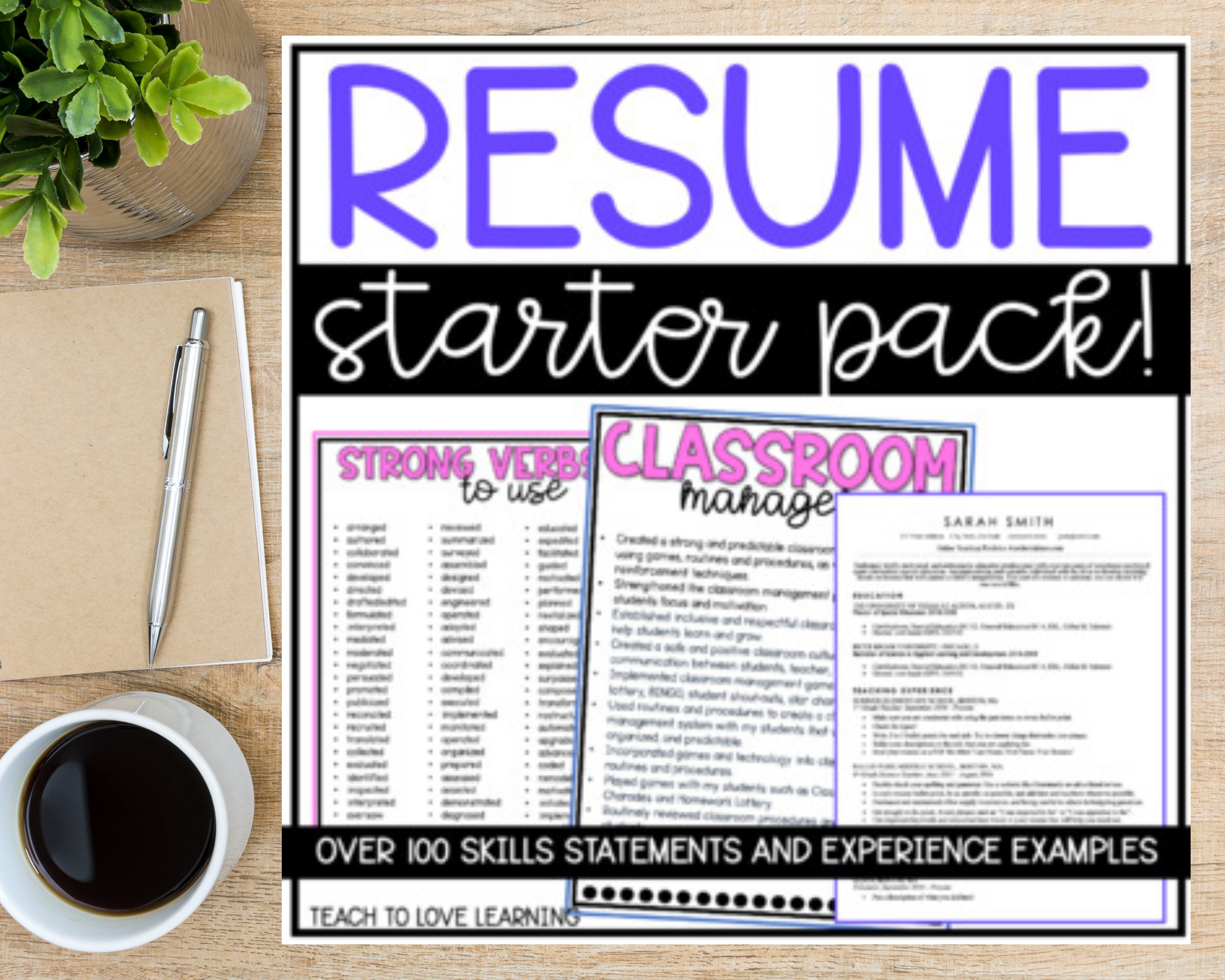 Teacher Resume Template for Word Resume Starter Pack Elementary Resume