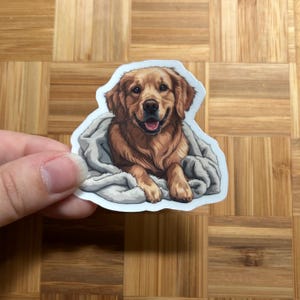 Golden retriever sticker | Labrador retriever sticker | Flat coated retriever | Gift for golden retriever lover | Dog sticker