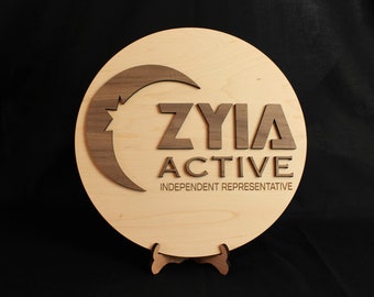 ZYIA ACTIVE Round Sign Logo for Independent Representative Etsy
