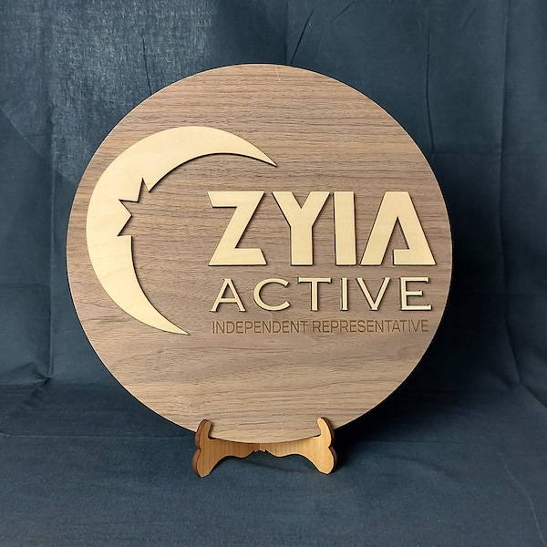 ZYIA ACTIVE Round Sign Logo For Independent Representative