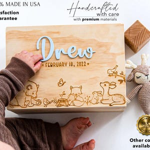 Baby Keepsake Box Baby Memory Box, Personalized Baby Box,Baby Shower Gift,Wooden Keepsake Box,Personalized Baby Gift, Keepsake box Boy gift
