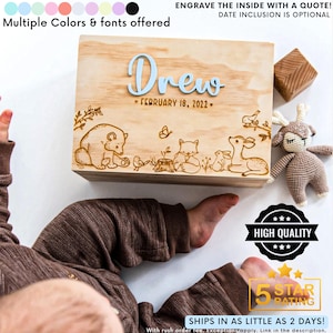 Baby Keepsake Box Baby Memory Box,Personalized Baby Box,Baby Shower Gift,Wooden Keepsake Box,Easter Baby Gift,New Mom Gift,Spring Baby stuff