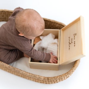 Baby Keepsake Box, Baby Memory Box, Personalized Box, Baby Shower Gift, Wooden Keepsake Box, Personalized Baby Gift, New Mom Gift image 6