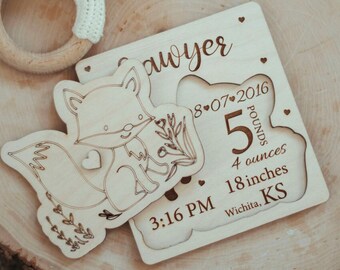 Personalized Baby Birth Stats Gift Unique Baby Keepsake 1st Mother Day baby birth gift Baby stat gift Personal gift for newborn Announcement