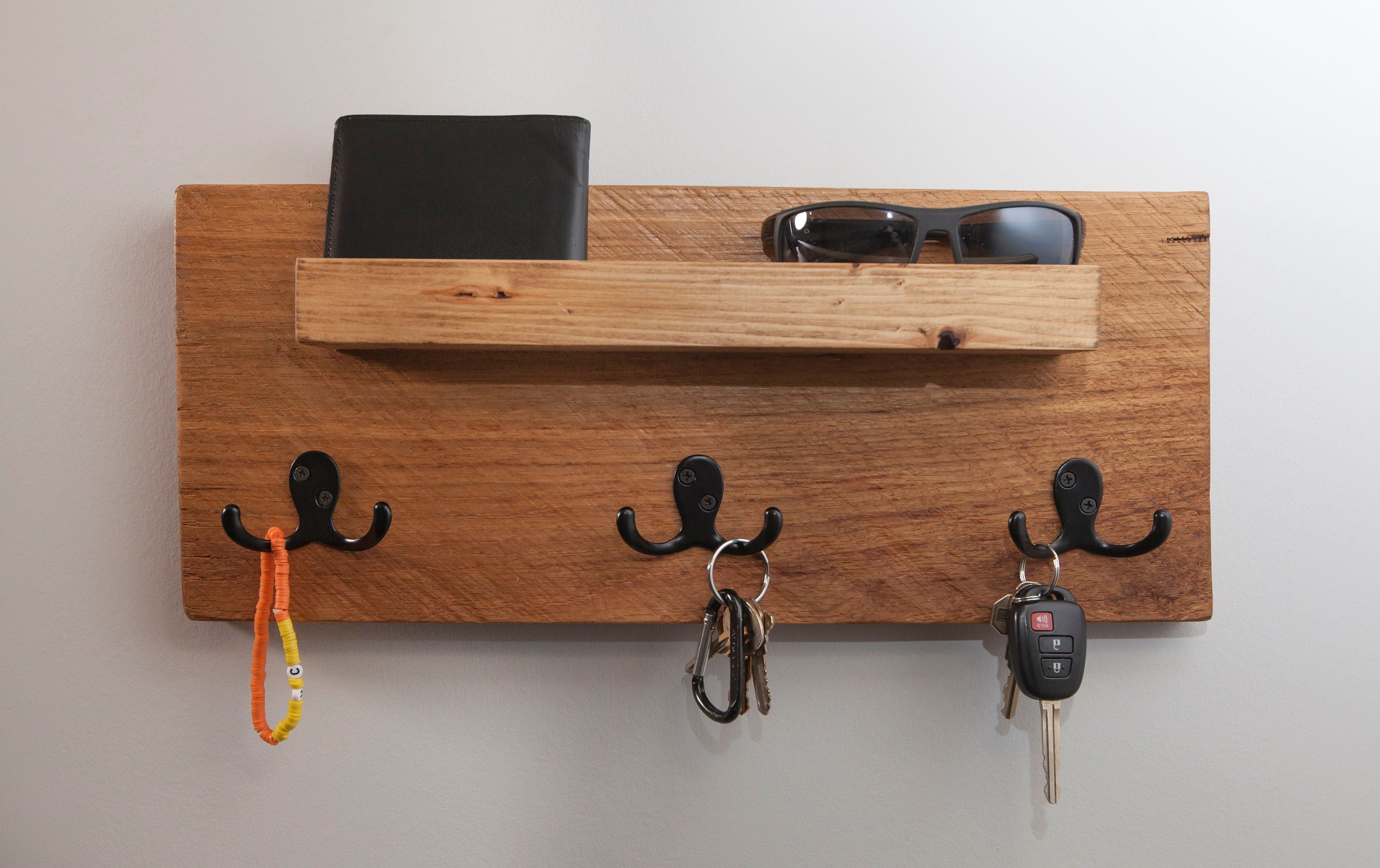 Log Wood Key Holder