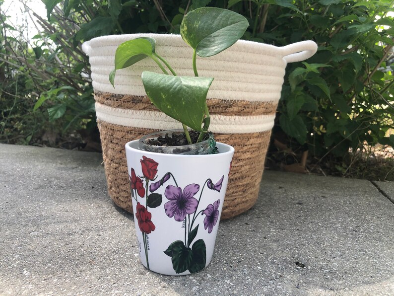Custom Birth Month Flower Mini Pot PLANT NOT INCLUDED Etsy