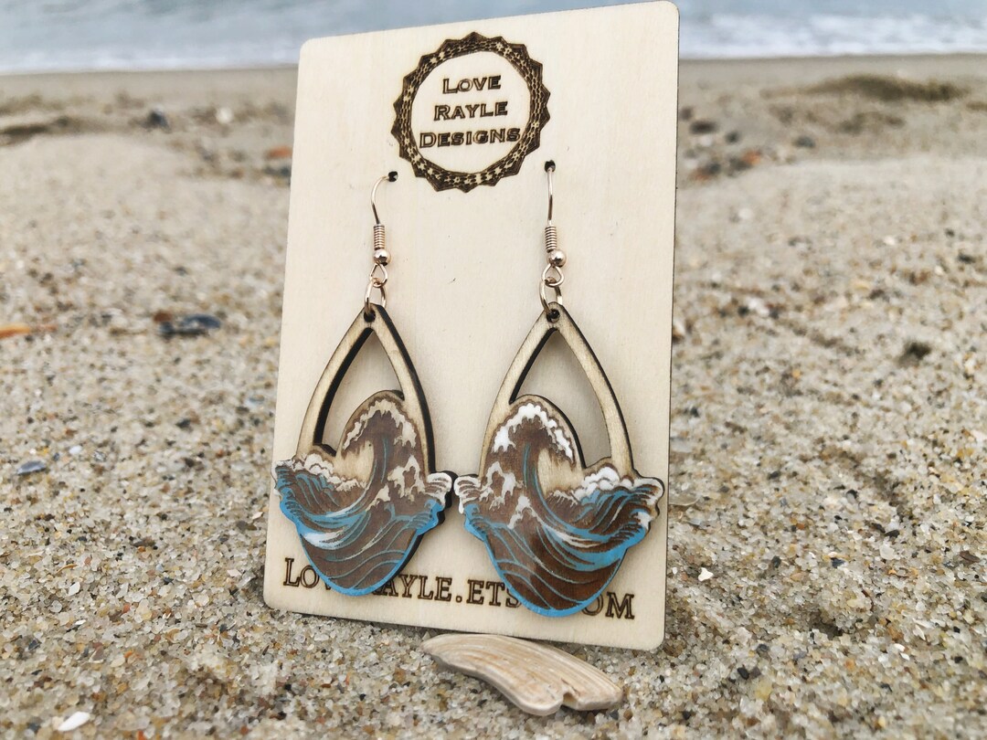 Keep Making Waves Earrings, Nautical Jewelry, Beach Earrings, Summer ...