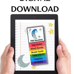 Livreto de suporte visual de rotina PM - Recurso para AUTISMO, Saiba o que esperar - download digital