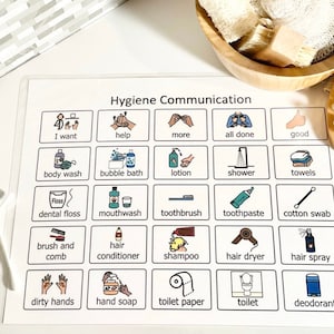 Hygiene Board - Autismus- Apraxie- Non verbale Sprach- Verzögerung