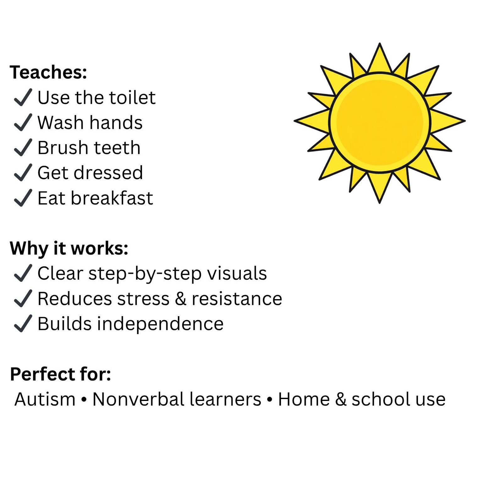 Morning Routine Visual Cards for Autism & ADHD | AM Routine Flip Book ...