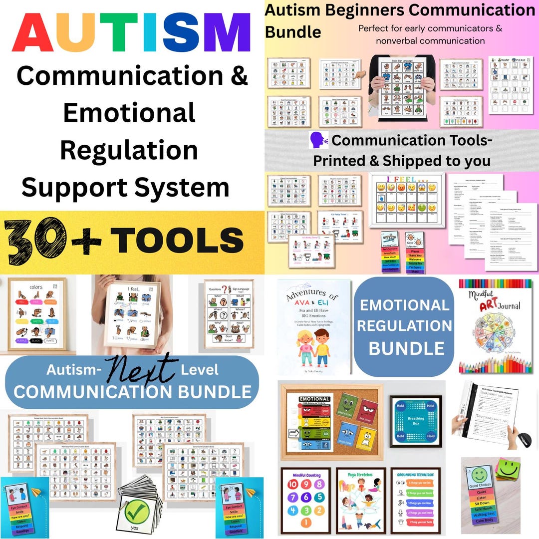 Autism Communication, Emotional Regulation Toolkit, Visual Supports for ...