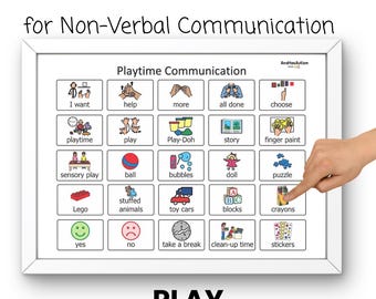 Playtime Communication Board for Speech Therapy