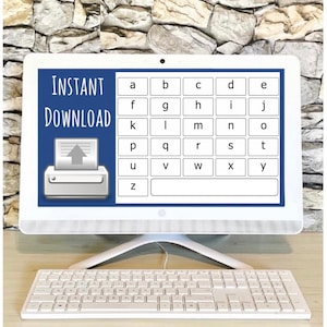 Alphabet Communication Board- Digital Download - Autism - Apraxia- Non-verbal - Speech Delay
