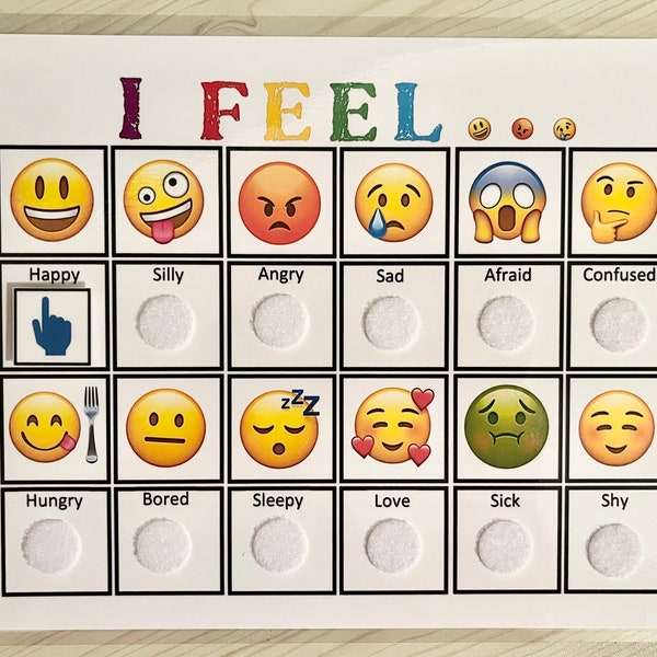 Emotions with Emojis- Children- Autism- Therapy- Counseling- Communication- Visual Aid