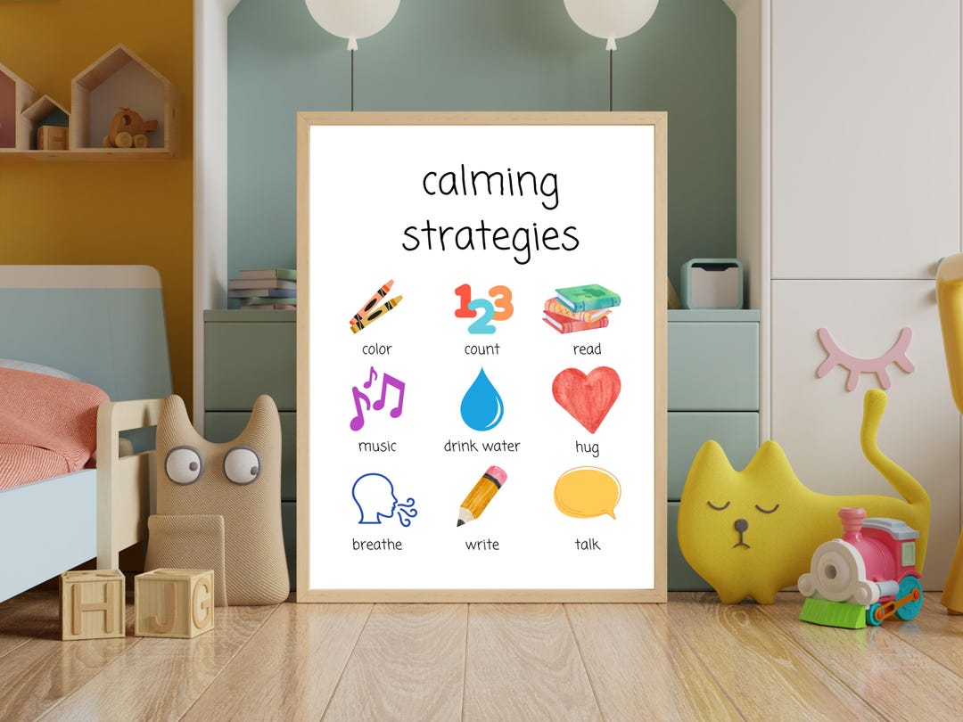 Calming Strategies Poster for Autism - Etsy Australia