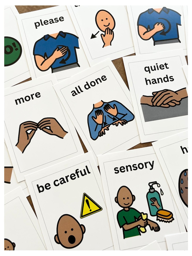 Boardmaker Communication 40 Flashcards - Etsy