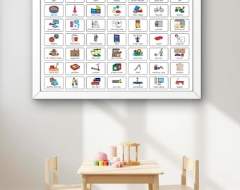 Playtime Communication Poster for Non-Verbal Communication, Therapy Office, or Classroom