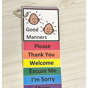 Good Manners- Visual Aid Support booklet- Social Skills -Behavior Modification
