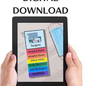 Recursos para Autismo - Livreto de Suporte Visual para Cirurgia - Saiba o que esperar - download digital