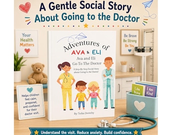 Social Story About Going To The Doctor Paperback Book and Activity Pack