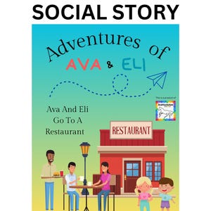 Social Story About Going to a Restaurant | Book about Manners | Ava and Eli Collection | What to Expect